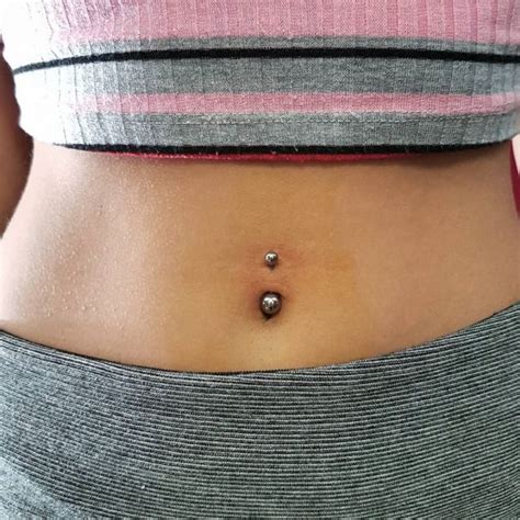 multiple belly button piercings|prymyrr belly button piercings.